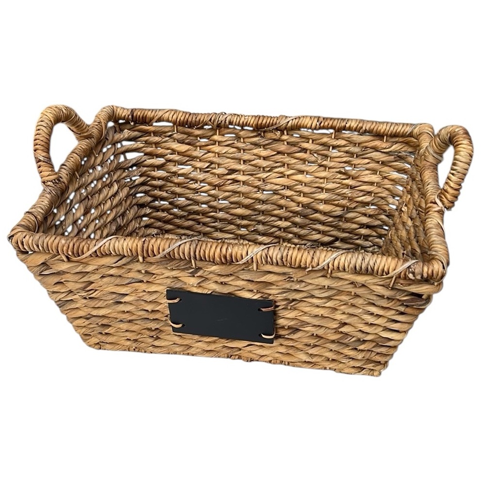 Jumbo Woven Basket with Handles